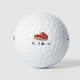 Pelotas De Golf Regalo divertido y juguetón de filete de comida co