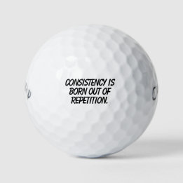 Pelotas De Golf Regalo 'La consistencia nace de la repetición'
