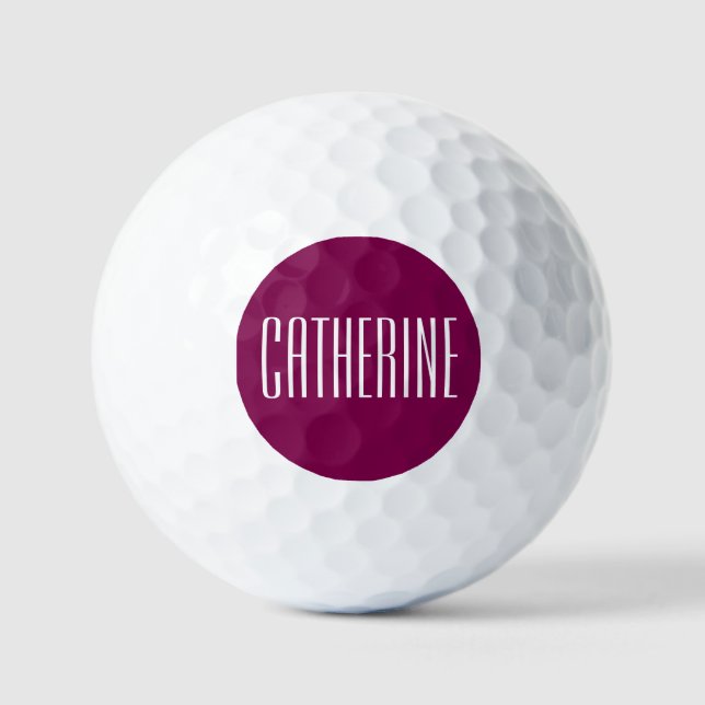 Pelotas De Golf Regalo para aficionados al golf, personalizado (Anverso)