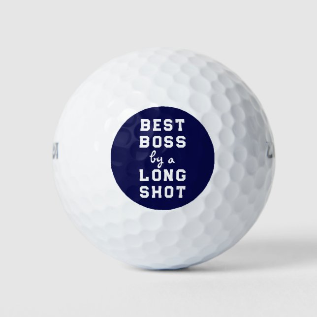 Pelotas De Golf Regalo para el jefe (Anverso)