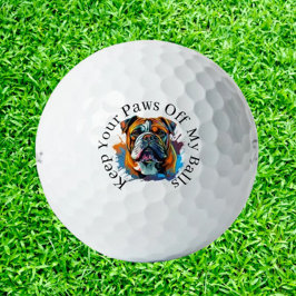 Pelotas De Golf Regalo para golfistas amantes de los bulldogs