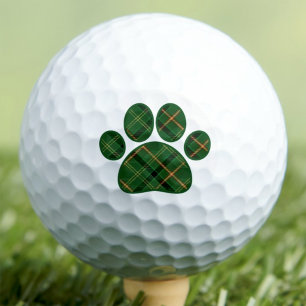 Pelotas De Golf Regalo para Papá Perro - Huella de garra de cuadro