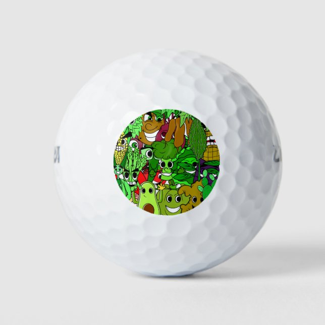 Pelotas De Golf Regalo Para Un Vegan (Anverso)