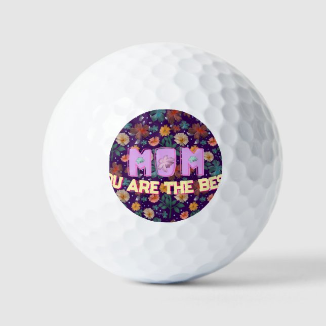 Pelotas De Golf Regalo personalizado del día de la madre lumbar (Anverso)