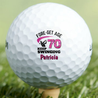 Pelotas De Golf Regalo personalizado para el 70 cumpleaños de la a