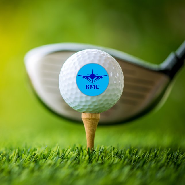 Pelotas De Golf Regalo piloto de monograma del Personalizado del a (Subido por el creador)