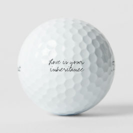 Pelotas De Golf Regalos conmemorativos 'El amor es tu herencia'