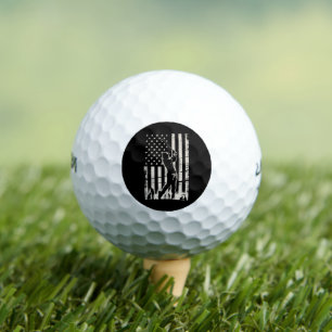Pelotas De Golf Regalos de bandera americana de golf Cumpleaños Dí
