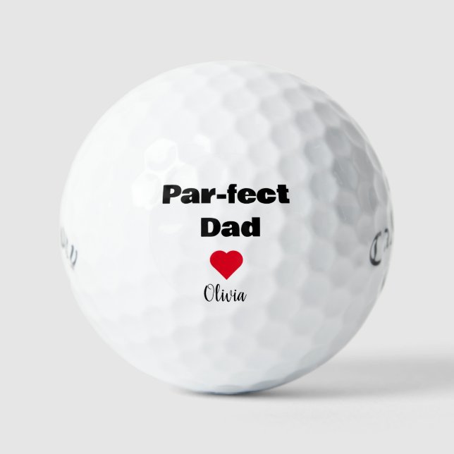 Pelotas De Golf Regalos del Día del Padre Funny del personalizado  (Anverso)