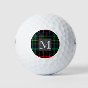 Pelotas De Golf Regalos Personalizados Golfer Tartan Monogram Golf