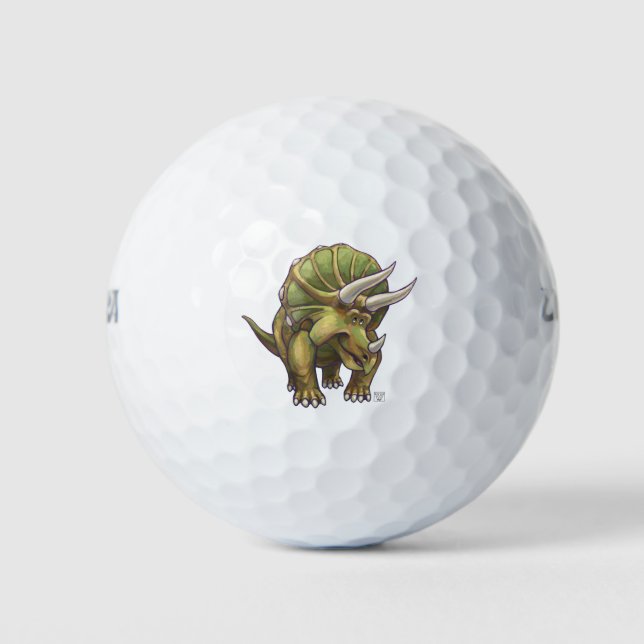 Pelotas De Golf Regalos y accesorios de Triceratops (Anverso)