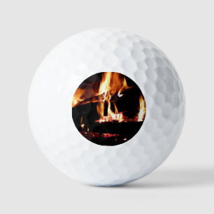 Pelotas De Golf Registros en la fotografía de fuego cálido de la c
