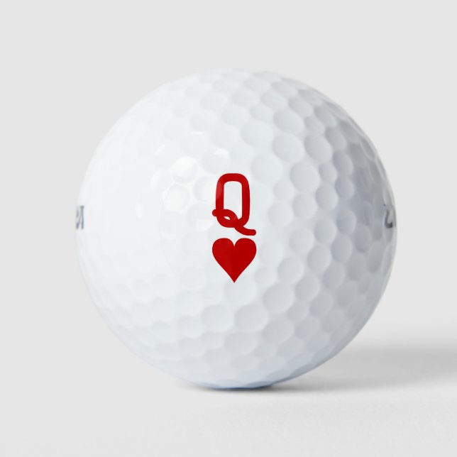 Pelotas De Golf Reina de corazones (Anverso)