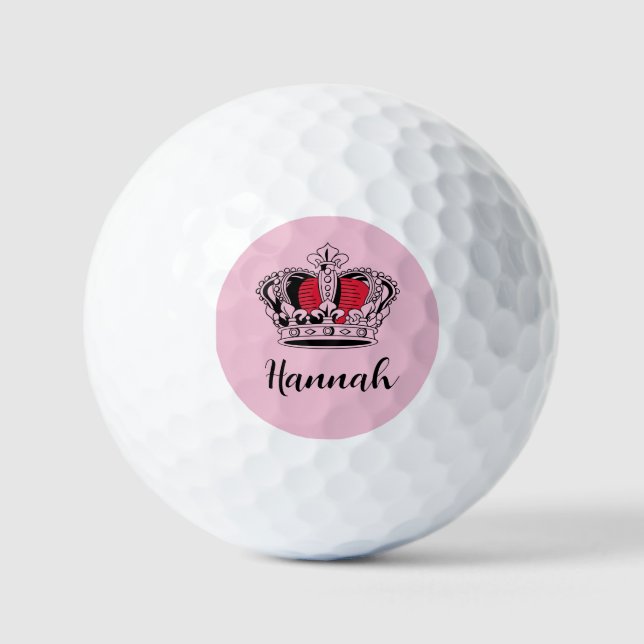 Pelotas De Golf Reina de golf personalizada (Anverso)
