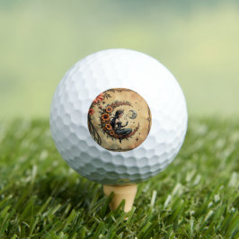 Pelotas De Golf Reina del Cresciente de Girasol