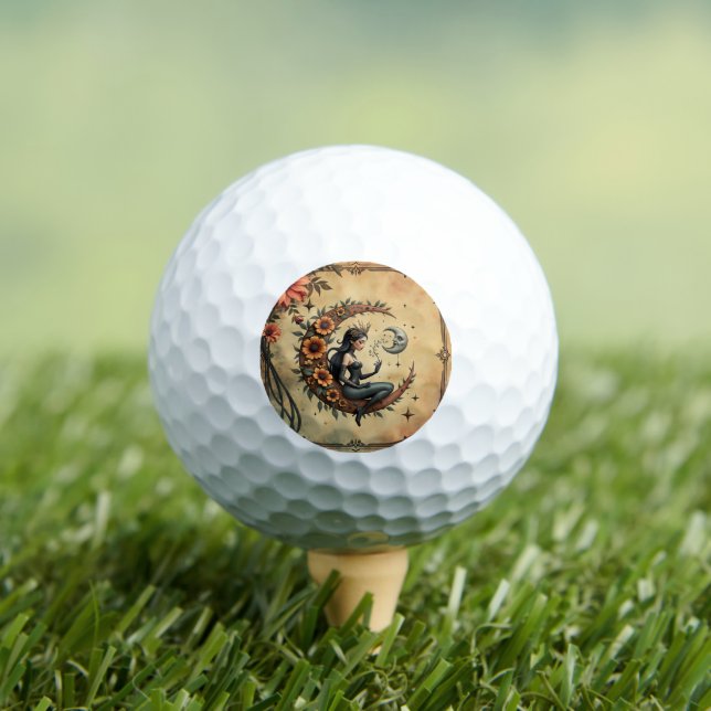 Pelotas De Golf Reina del Cresciente de Girasol (Camiseta in situ)