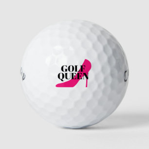 Pelotas De Golf Reina del golf con tacones altos rosados personali
