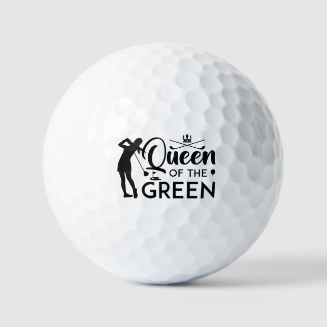 Pelotas De Golf Reina Del Verde (Anverso)
