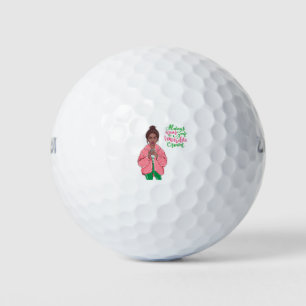 Pelotas De Golf Reina rosa y verde