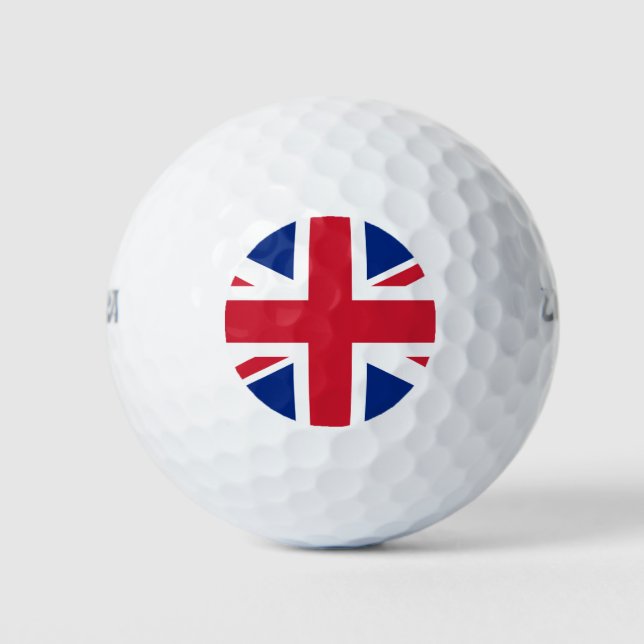 Pelotas De Golf Reino Unido (Bandera Británica) (Union Jack) (Rein (Anverso)