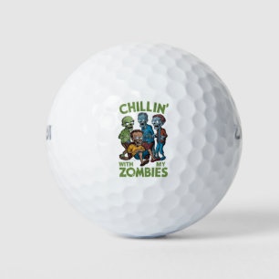 Pelotas De Golf Relajándome Con Mis Zombies Chicos De Halloween Di