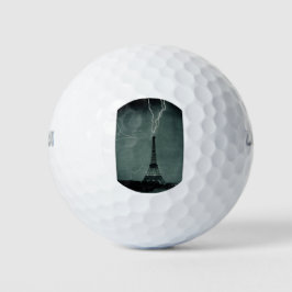 Pelotas De Golf Relámpago que impacta la Torre Eiffel