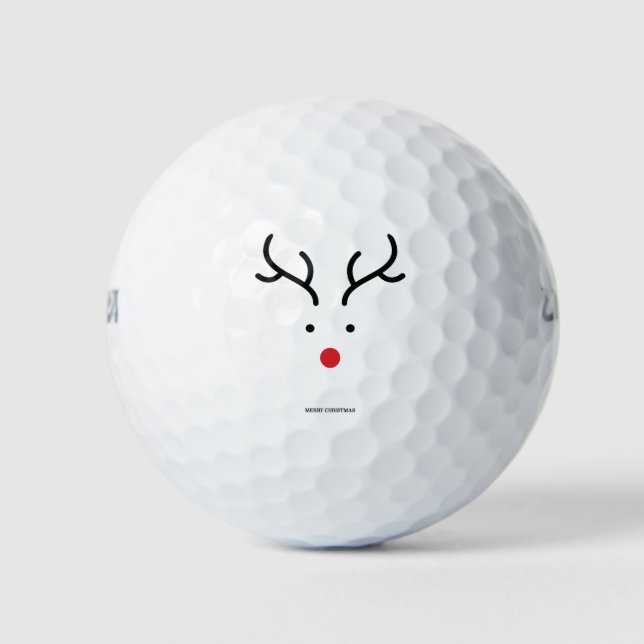 Pelotas De Golf Reno lindo para los navidades. (Anverso)