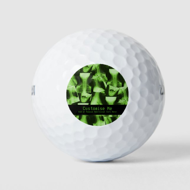 Pelotas De Golf Repercusión X - Verde radiactivo (Anverso)