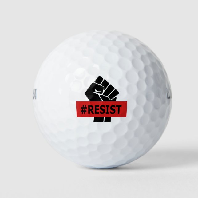 Pelotas De Golf Resist Raised Fist (Anverso)