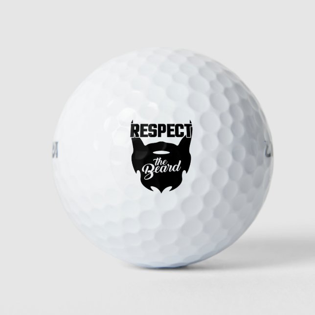 Pelotas De Golf Respetar La Barba (Anverso)
