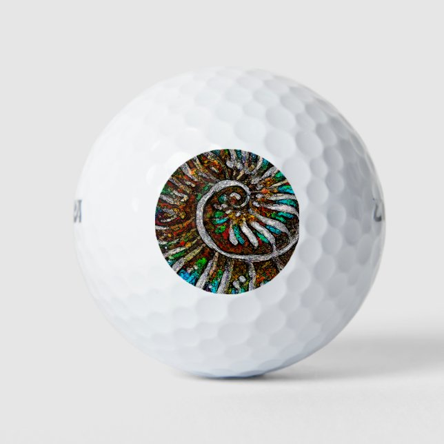 Pelotas De Golf Resumen amoniita (Anverso)