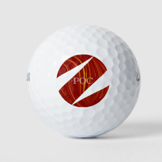Pelotas De Golf Resumen blanco amarillo rojo