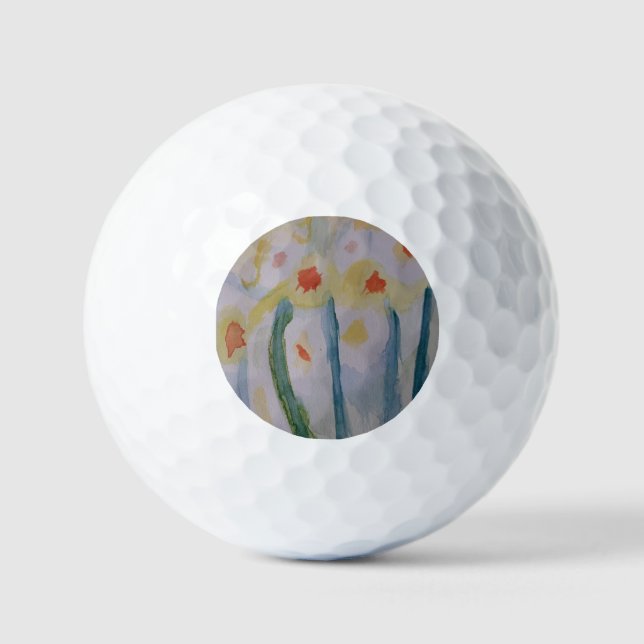 Pelotas De Golf Resumen Daffodils (Anverso)