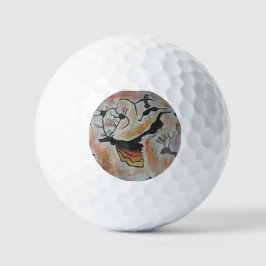 Pelotas De Golf Resumen de arte rupestre
