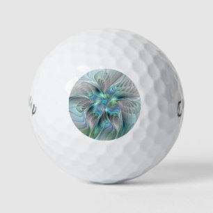 Pelotas De Golf Resumen de mariposa azul verde azul Fantasía arte