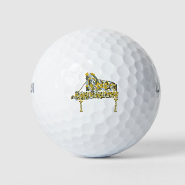 Pelotas De Golf Resumen de piano (Anverso)