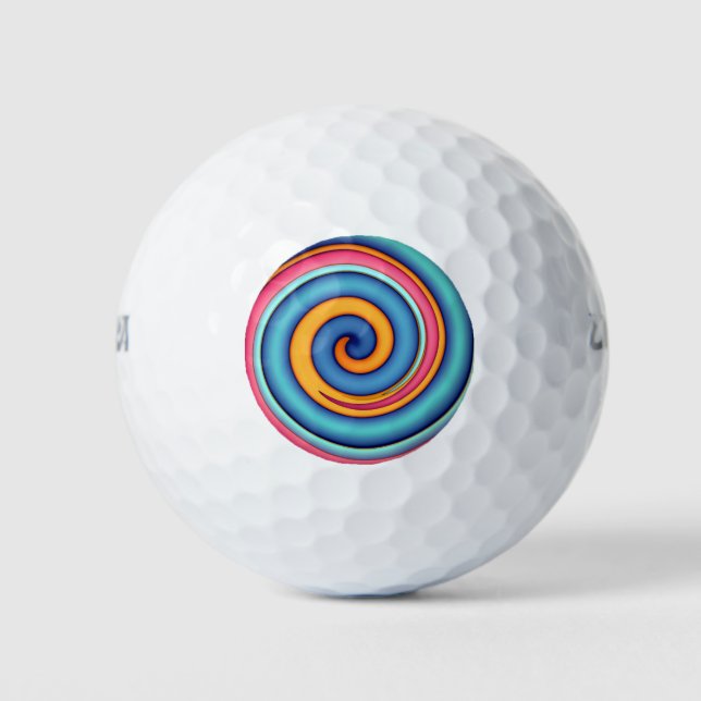 Pelotas De Golf Resumen Lollipop (Anverso)