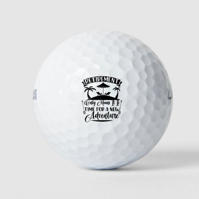 Pelotas De Golf Retirement Time For A New Adventure Retirement (Anverso)