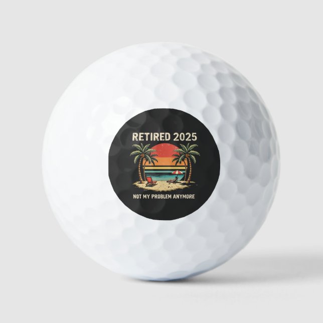 Pelotas De Golf Retires 2025 Ya No Es Mi Problema (Anverso)