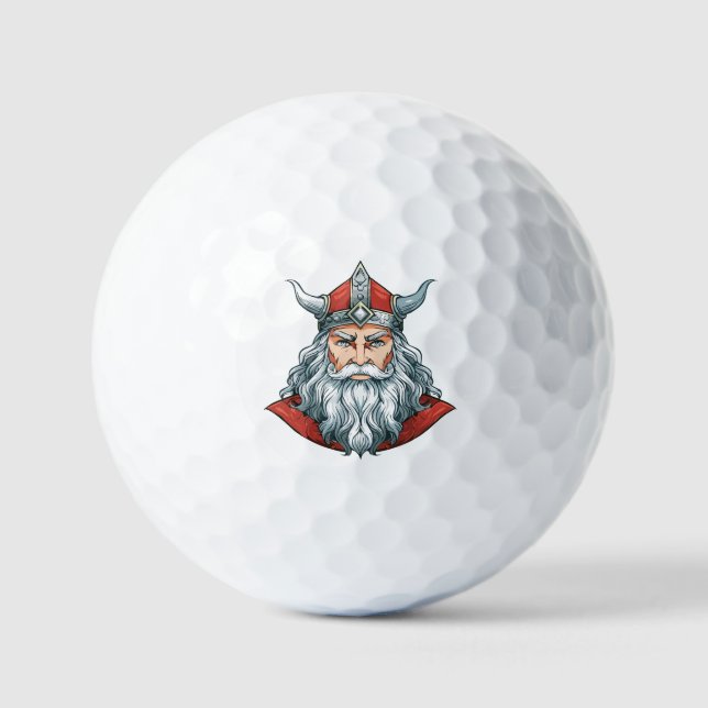 Pelotas De Golf Retrato de Dios Odín (Anverso)