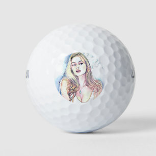 Pelotas De Golf Retrato de Hailey