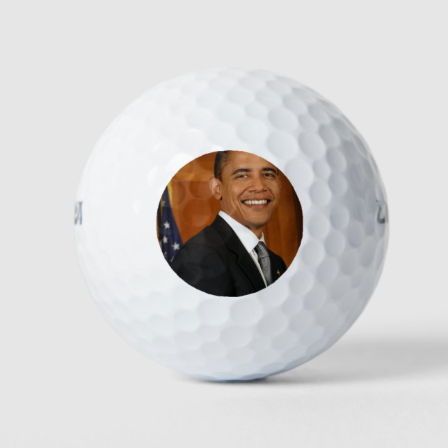Pelotas De Golf Retrato oficial de Barack Obama (Anverso)