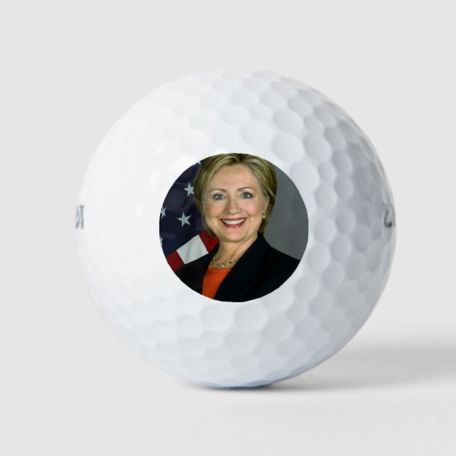 Pelotas De Golf Retrato Oficial de Hillary Clinton (Anverso)