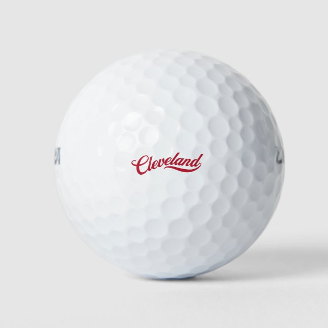 Pelotas De Golf Retro Cleveland (Anverso)