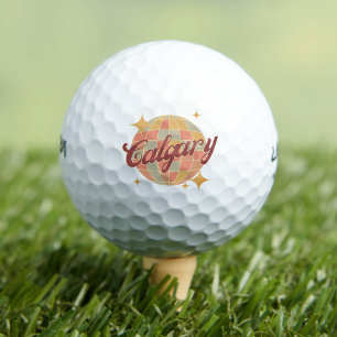 Pelotas De Golf Retro de golf de Calgary City Alberta Canada