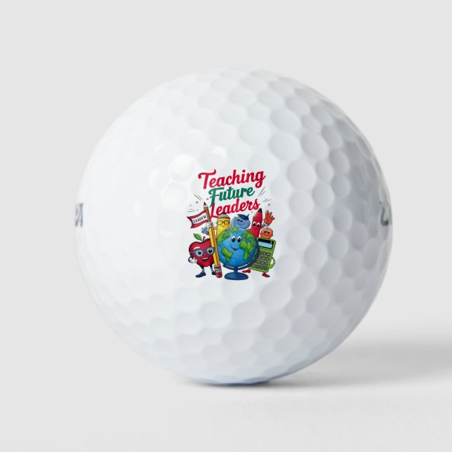 Pelotas De Golf Retro Enseñanza Líderes Futuros Profesor Escuela  (Anverso)