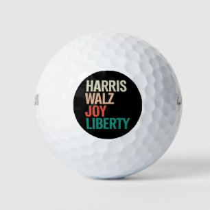 Pelotas De Golf Retro Harris Waltz 2024 Harris Walz Alegría Libert