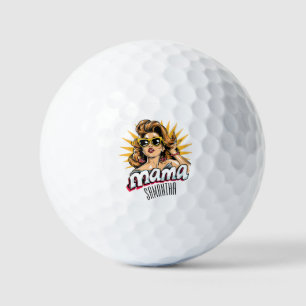 Pelotas De Golf Retro mamá pop Art 1 personalizado