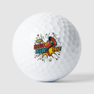 Pelotas De Golf Retro Nuevo Tú: Renacimiento Geométrico Minimalist