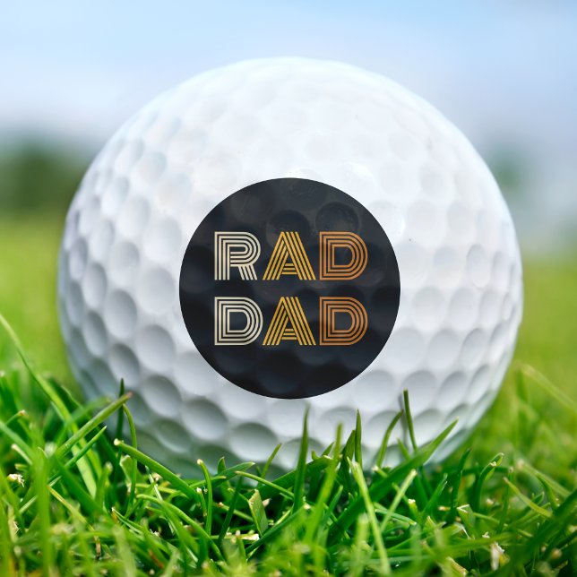 Pelotas De Golf Retro Rad Papá (Retro Rad Dad Golf Balls
)